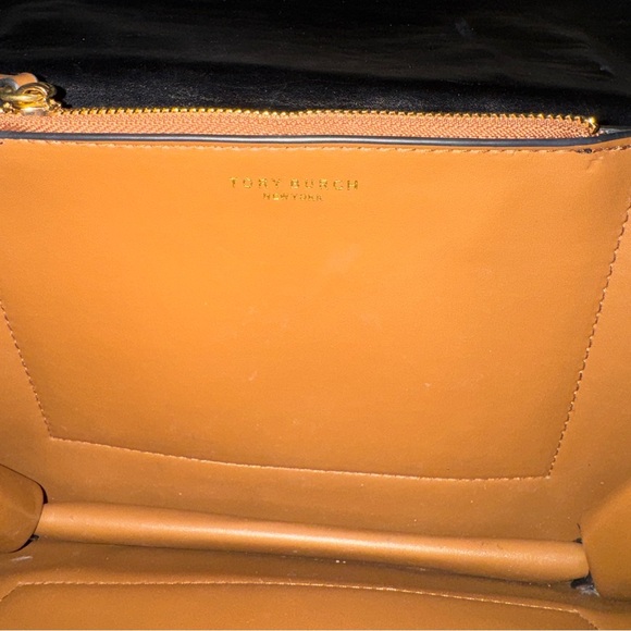 Tory Burch Black Crossbody with Gold Accents - Picture 8 of 9